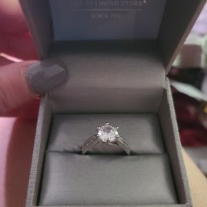 2.5 ctw Diamond and White Sapphire 18kt White Gold